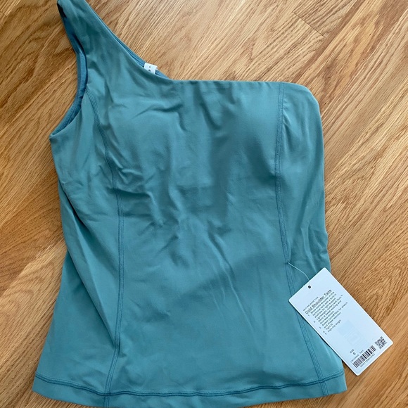 lululemon athletica Tops - Lululemon Cold Shoulder Tank Tidewater Teal